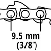 Einhell Sägekette 30 cm, 3/8", 45 TG, 1,1 mm FORTEXXA 18/30 Produktbild-Vorschau 4
