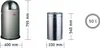WESCO Pushboy 50l neusilber Abfallsammler Produktbild-Vorschau 3