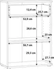 Forte NIKO Kommode 60, Skandi-Kommode, 2-türig, 1 Produktbild-Vorschau 7