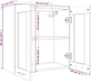vidaXL Nástěnná skříň Lyon sklo kouřový dub 60x31x60 cm Náhled obrázku produktu 7