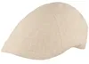 Sommerliche Leinen Schiebermütze mit flexiblem Schild von Hut-Breiter in beige