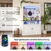 Kuchyňská skříňka Merax s LED osvětlením a zásuvkou, Náhled obrázku produktu 10