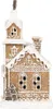 A gingerbread house decoration with snow and icing details. Anteprima dell’immagine prodotto