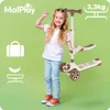 Hulajnoga trójkołowa składana kółka led jeździk beżowy 3w1 Podgląd zdjęcia produktu 14