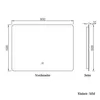 Badspiegel mit Beleuchtung 80×60cm Kaltweiß dimmbar Produktbild-Vorschau 7