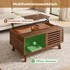 Table basse Merax réglable en hauteur avec porte à volet Voir les images du produit 5