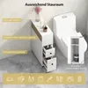 COSTWAY Carrello per nicchia con rotelle, cassetti, cestini Anteprima dell’immagine prodotto 4