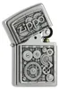 Zippo Feuerzeug Gear Wheels Messing Edelstahloptik Benzin Produktbild-Vorschau 8