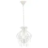The Living Store Lampa sufitowa z perełkami biała okrągła Podgląd zdjęcia produktu 3