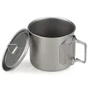 Lixada Kochgeschirr-Set, 550 ml, ultraleicht, Titan-Tasse Produktbild-Vorschau 2