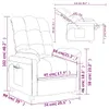 vidaXL Massagesessel Elektrisch Dunkelgrau Stoff Produktbild-Vorschau 7