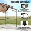 Outsunny Grillpavillon mit Flammschutzdach 2,5 x 1,5m Produktbild-Vorschau 6