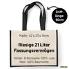 Huuraa Jutetasche Langeoog verliebt 21 Liter Black Jute und Produktbild-Vorschau 5