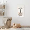 Leinwand Bilder 40x60 cm - Kinder Beige - Rhinozeros, Produktbild-Vorschau 5