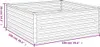 Hochbeet 100x100x36 cm Cortenstahl Produktbild-Vorschau 6