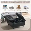 okwish Aufbewahrungs-Hocker quadratischer Aufbewahrungsbank Produktbild-Vorschau 4