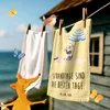 Mr. & Mrs. Panda Handtuch Sommer Strandtage - Gelb Pastell Produktbild-Vorschau 2