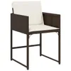 The Living Store 13-tlg. Garten-Essgruppe mit Kissen Braun Produktbild-Vorschau 6