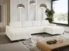 A modern living room with a large white sectional sofa, a wooden coffee table, and a large window with a view of greenery. Náhľad obrázku produktu