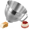 Edelstahl Rührschüssel für KitchenAid 4.5Q & 5QT Produktbild-Vorschau 3