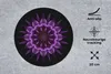 MuchoWow® Mauspad Mousepad Mandala lila Dahlie 20x20 cm - Produktbild-Vorschau 2