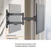 Wiltec Support TV mural pour Écrans 13"-43" – Fixation Voir les images du produit 4