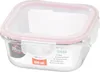 Bewaarbak MagicHome Clip, vierkant, glas, met deksel, 800 Productafbeelding-voorbeeld 3