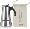 BEEM Espressokocher 300ml 6 Tassen Edelstahl/schwarz Produktbild-Vorschau 1