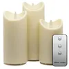 LED-Kunstharzkerzen, 3er Set mit FB, Weiß, Höhe: 13cm + Produktbild-Vorschau 2