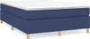 Cadre de lit sans matelas Bleu 140x200 cm Tissu Voir les images du produit 1