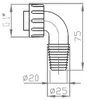 Bruckner Waschmaschinen-Unterputzsiphon, weiß Produktbild-Vorschau 3