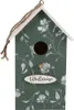 Casetta per uccelli Clayre & Eef 15x10x22 cm Legno verde Anteprima dell’immagine prodotto 1
