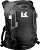 A black backpack with gray accents and a white logo. Produktbild-Vorschau