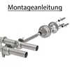 MDEKOR Gardinenstange Halterung Wand -Befestigung Schwarz Produktbild-Vorschau 3