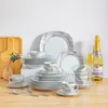 Porcelánový jídelní servis VEWEET, 30dílný kombinovaný Náhled obrázku produktu 7