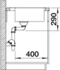 BLANCO CLARON 400-IF/A, Schrankwaschbecken, Edelstahl, Produktbild-Vorschau 7