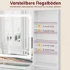 ProximaX Multifunktionaler Schminktisch mit Glasplatte, Produktbild-Vorschau 9
