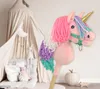 Cavallo hobby Unicorno su bastone, piccolo rosa con Anteprima dell’immagine prodotto 8