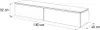 A 3D line drawing of a wall-mounted TV cabinet with dimensions labeled. Produktbild-Vorschau