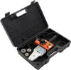 A plastic welding tool kit is displayed inside its open black case against a white background. Anteprima dell’immagine prodotto