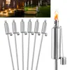 UISEBRT Set de 6 torches de jardin pour l'extérieur Acier Voir les images du produit 1