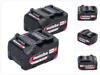 Metabo Akku Set 2x Li-Power Akkupack 18 V 4,0 Ah CAS Li-Ion Produktbild-Vorschau 1