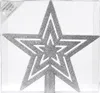 Christbaumspitze Stern 21,5cm Kunststoff mit Glitzer - Produktbild-Vorschau 2