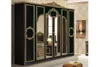 Kleiderschrank 6trg Barocco in schwarz gold Klassik Produktbild-Vorschau 1