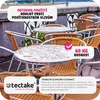 Outdoor cafe tables and chairs in the rain. Náhled obrázku produktu