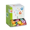 A display box of MOLDEX SparkPlugs earplugs, with individual earplugs in colorful plastic cases visible in the dispenser. Produktbild-Vorschau