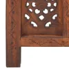 Parawan 5-Panelowy, Rzeźbiony, Brąz, 200X165 Cm, Drewno Podgląd zdjęcia produktu 4