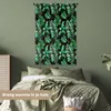 MuchoWow® Wandteppich Wandbehang Blätter - Grün - Abstrakt Produktbild-Vorschau 4