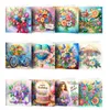 Diamond Painting Karten Set – 12 Festliche Motive (Blumen, Produktbild-Vorschau 1