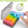 Opret box na tabletky 7 dní 2 priehradky bez BPA s veľkým Náhľad obrázku produktu 6